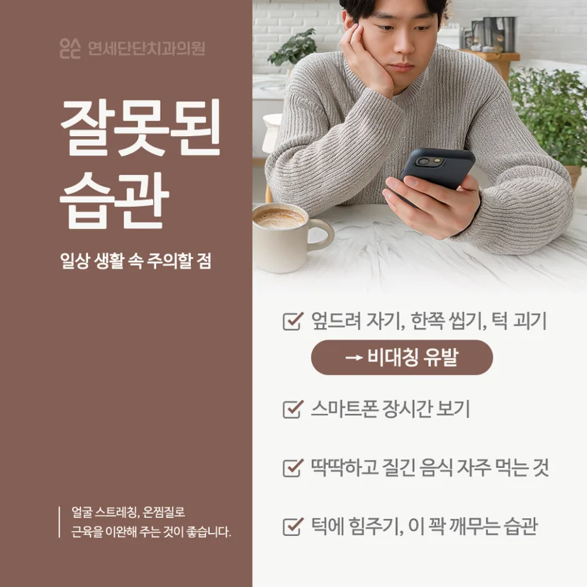 턱관절 습관 개선