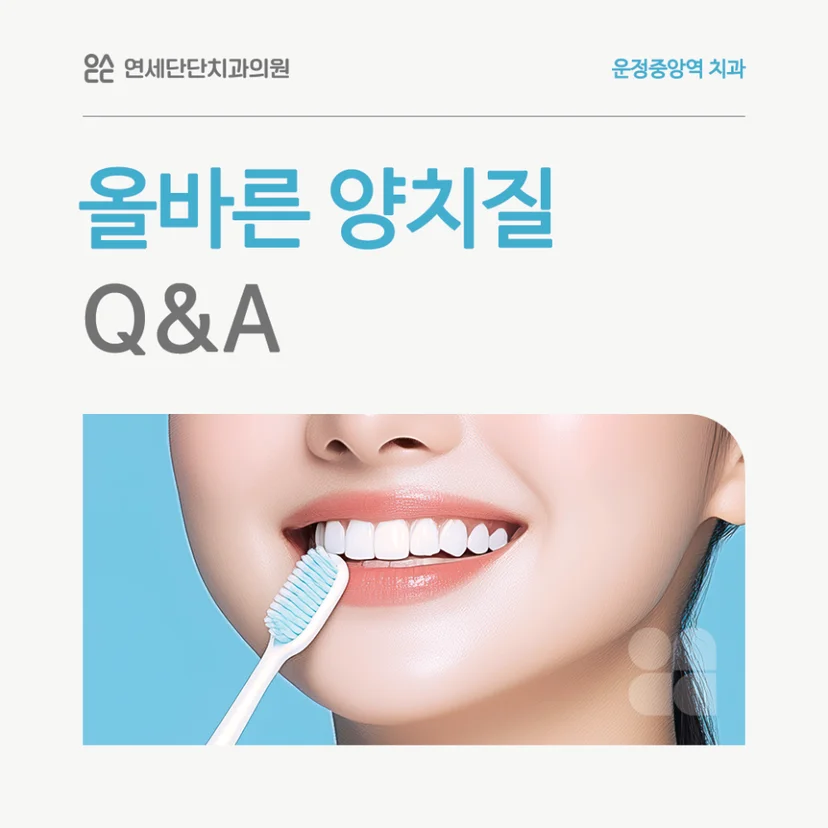올바른 양치질 표지