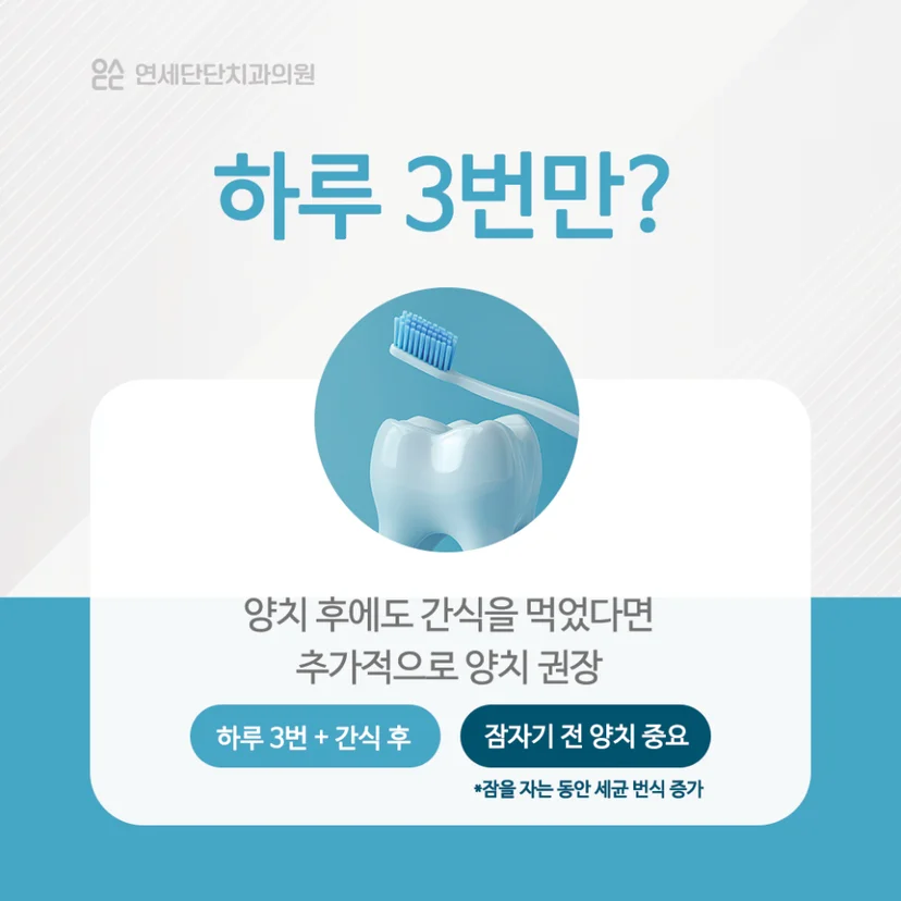 올바른 양치질 횟수