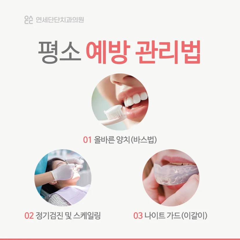 잇몸퇴축 예방 관리법