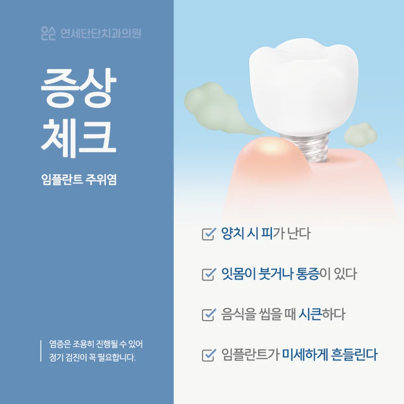 임플란트 주위염 증상
