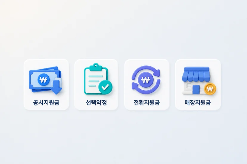 휴대폰 지원금 종류