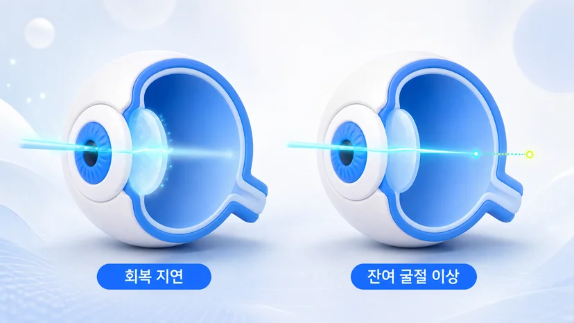 수술 후 시력 변동이 있다면, 먼저 '회복 중인 것'인지 '목표 시력에 못 미치는 것'인지를 구분하는 것이 가장 중요합니다.