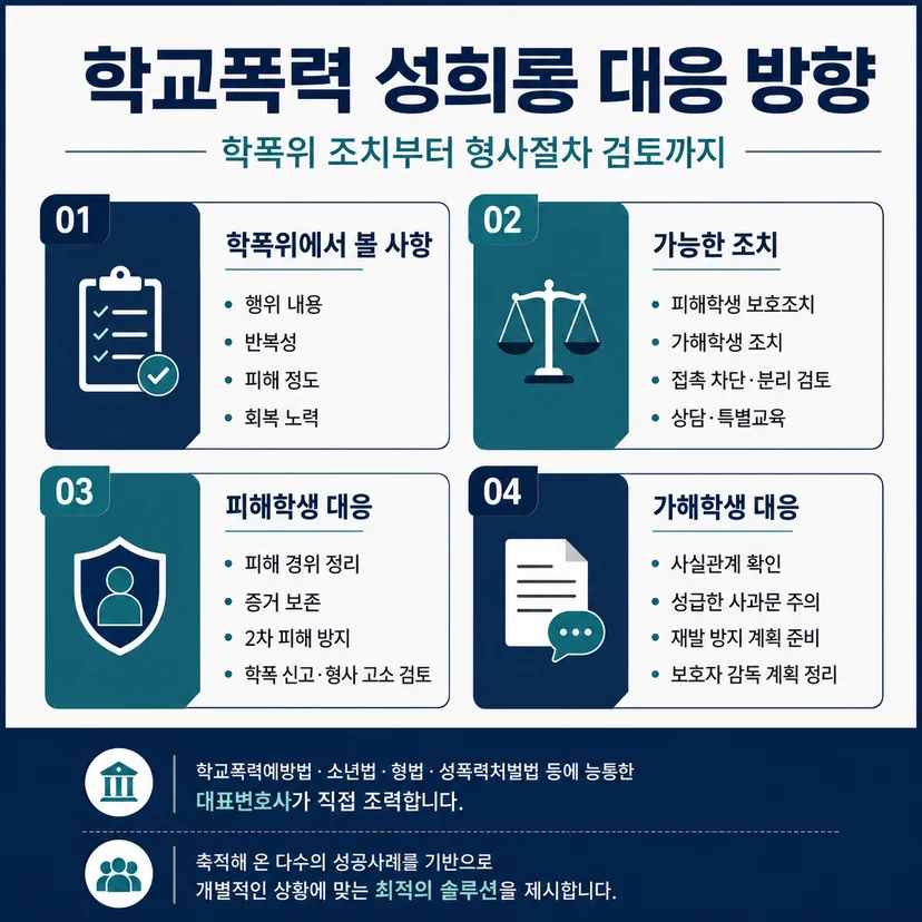 학교폭력 성희롱 대응 방향