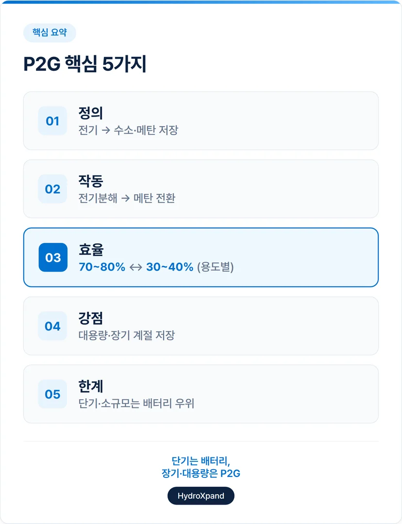 P2G 핵심 5가지