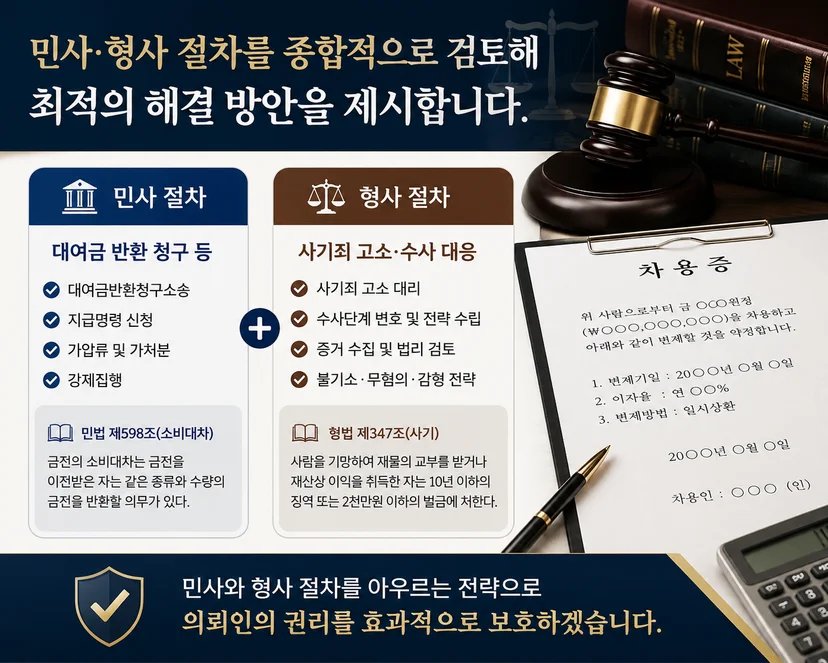 차용금 사기죄 대응 전략