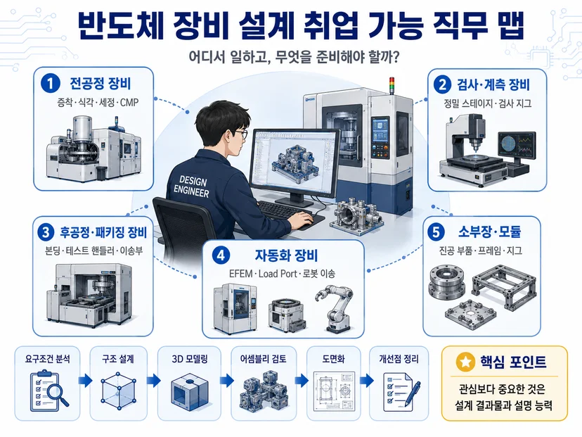 반도체 장비 설계 카티아 솔리드웍스 교육 취업 포트폴리오