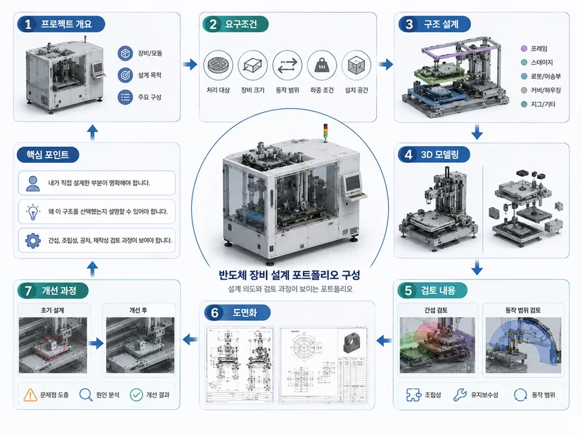 반도체 장비 설계 카티아 솔리드웍스 교육 취업 포트폴리오