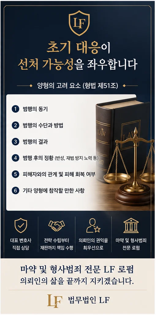 필로폰투약초범 양형 고려 요소