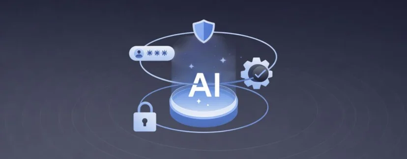 AI 보안, 개인정보 보호, 윤리적 거버넌스를 강조하는 신뢰 가능한 책임 있는 AI(Responsible AI) 개념 이미지