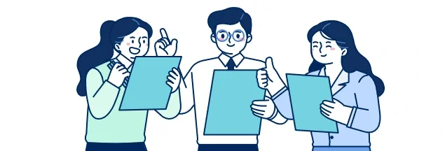 그룹웨어 도입 전 체크리스트 - 우리 회사에 필요한 그룹웨어 기능과 업무 환경별 필수 기능 확인하는 사람 이미지