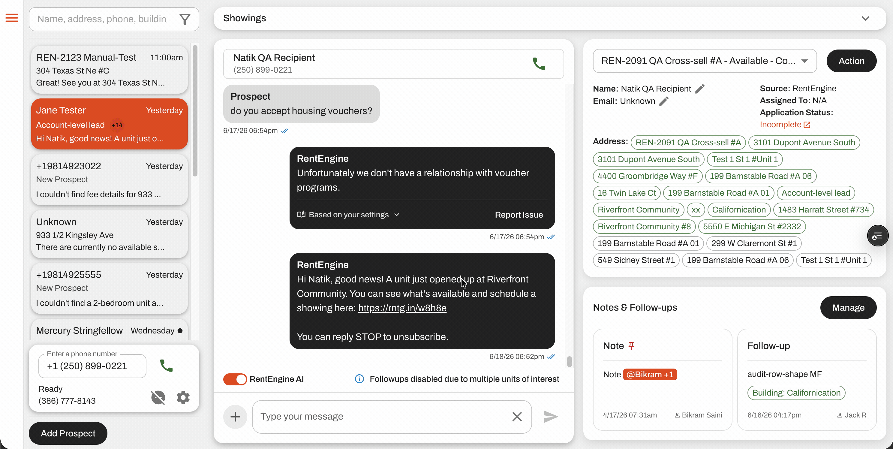Manage behavioral flags for individual prospects in the Command Center. 