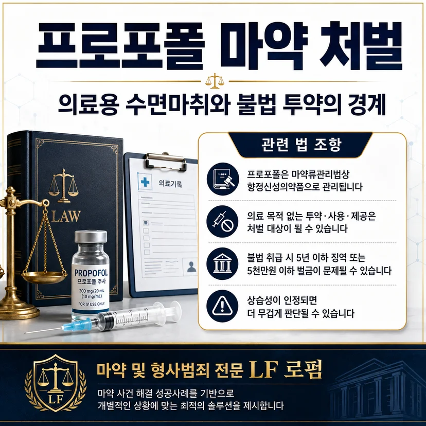 프로포폴 마약 처벌 기준
