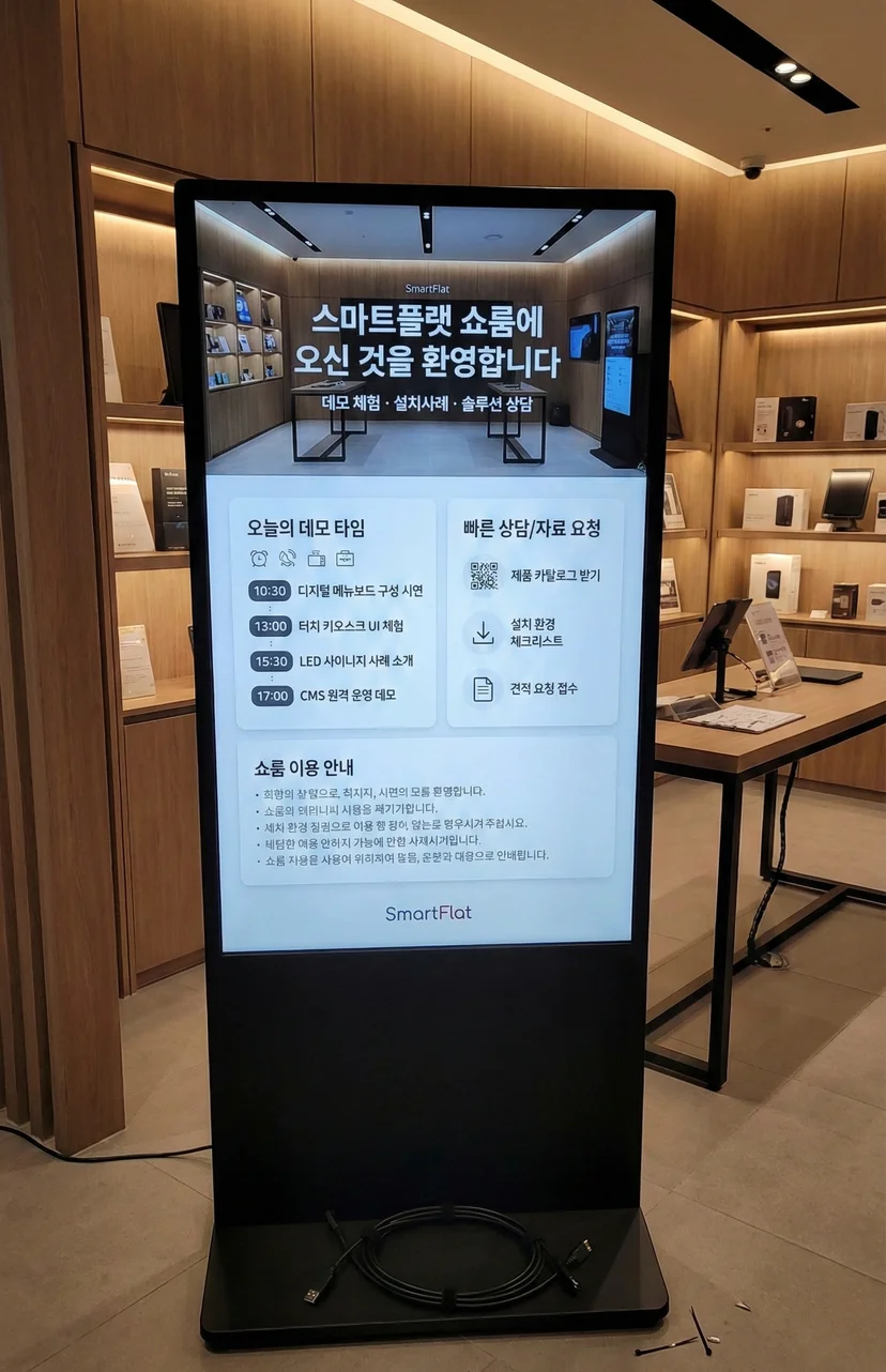키오스크형 디지털사이니지 설치사례