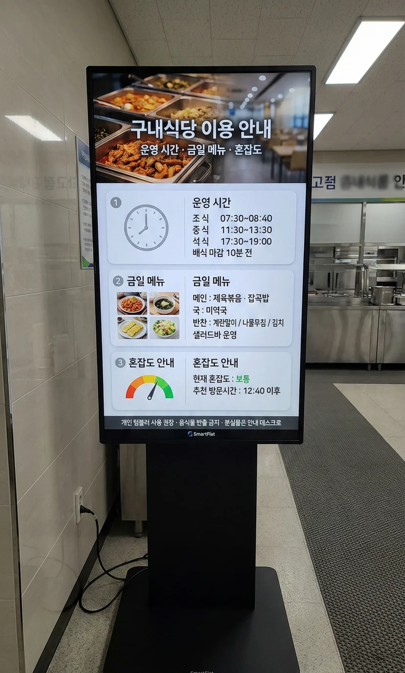 스탠드형 사이니지 키오스크