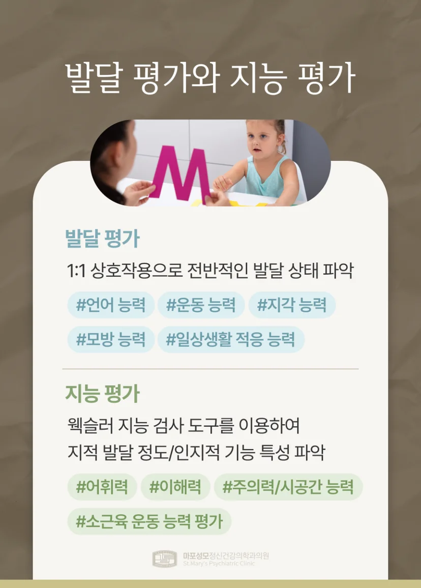 아동청소년 발달 평가 및 지능 평가