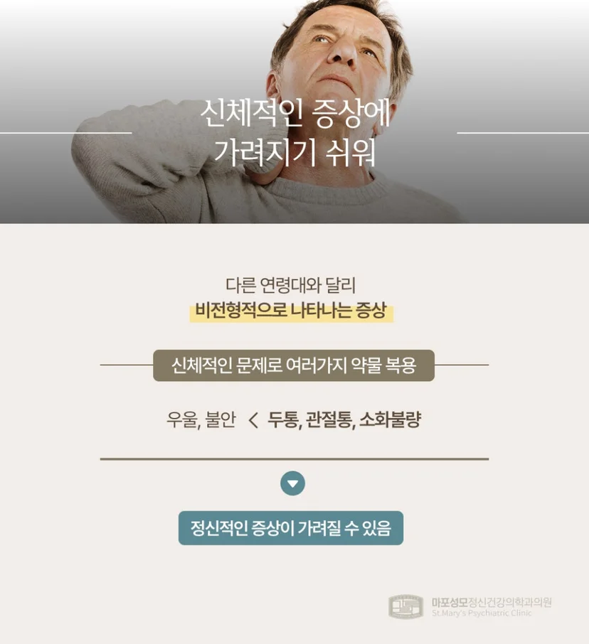 노인 정신질환 진단이 늦어지는 이유