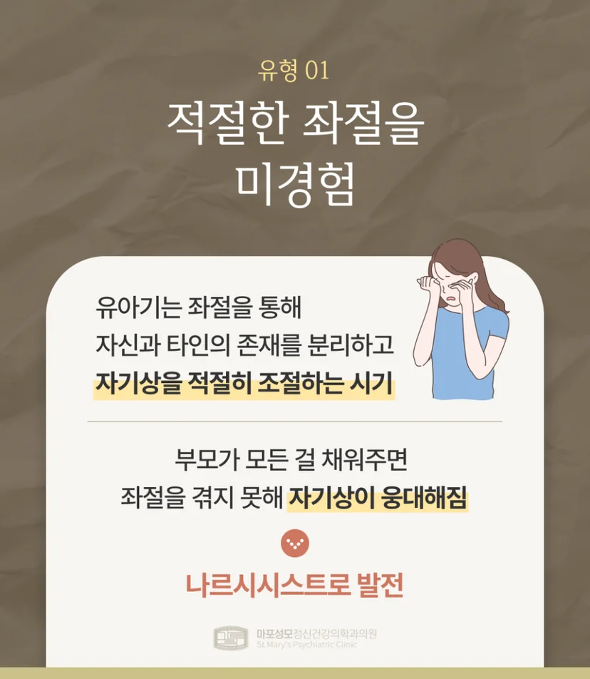 자기애성 성격장애 유형