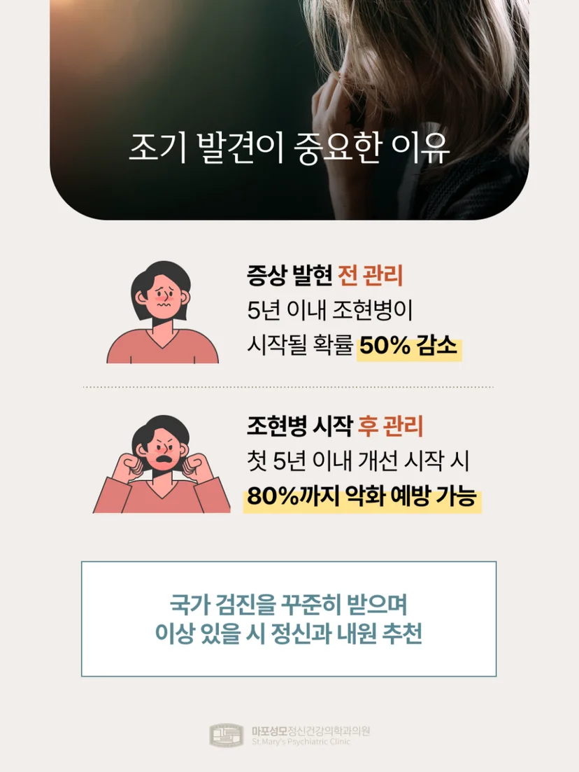조기정신증 조기 개입 중요성