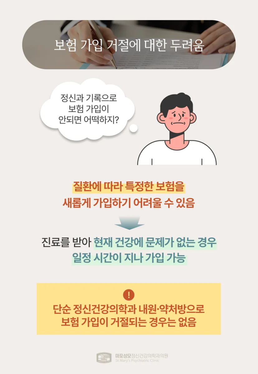 정신과 기록 걱정