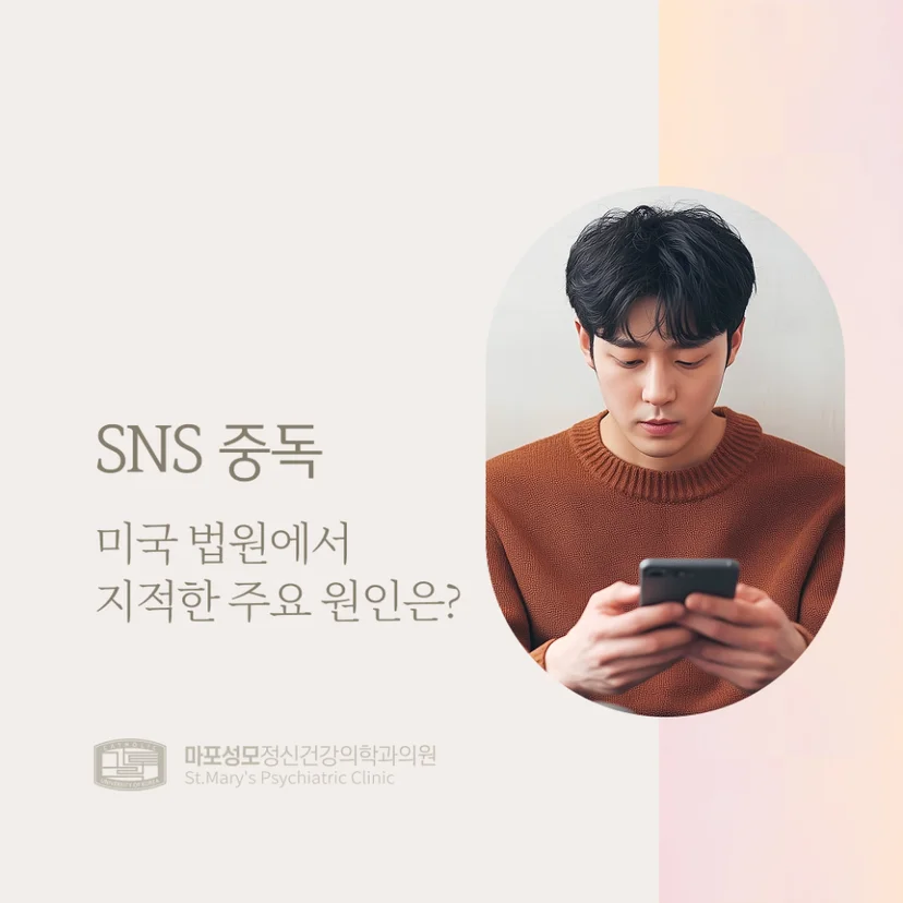 SNS 중독 표지