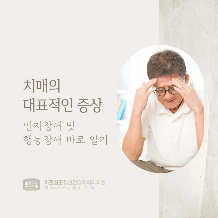 치매 대표 증상 표지