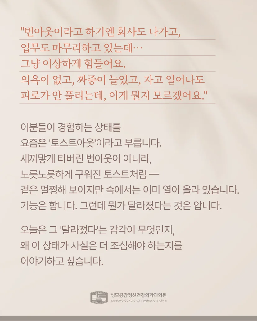 토스트아웃 특징