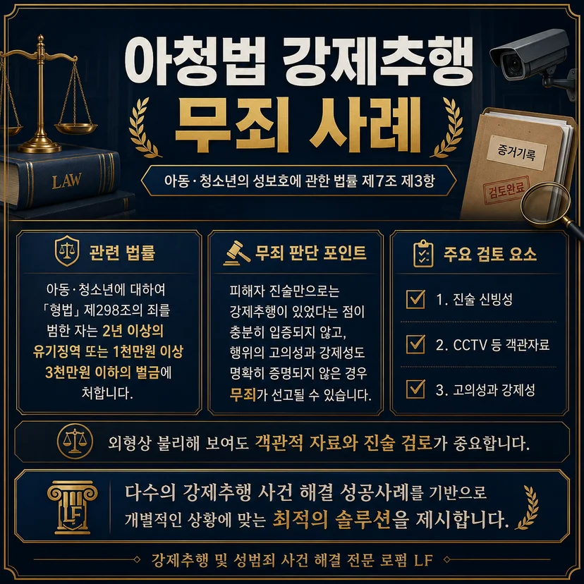 강제추행무죄 판단 포인트