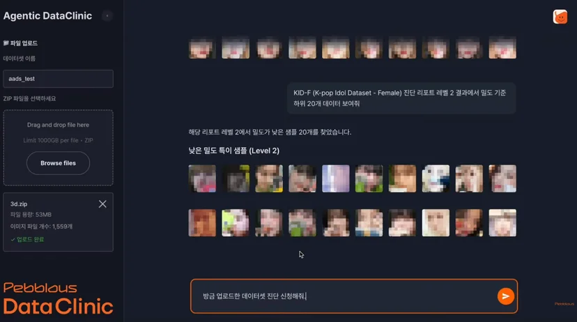 실제 AADS 작동 화면 