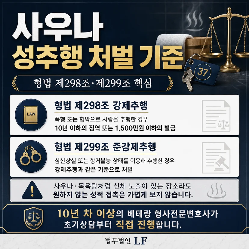 사우나 성추행 처벌 법조항