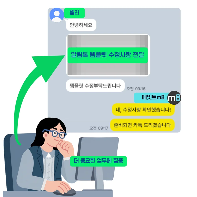 알림톡 변경 진행과정