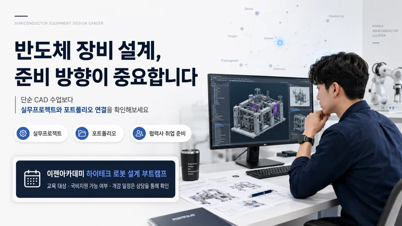 반도체 장비 설계 엔지니어 취업은 이젠아카데미에서 준비하기