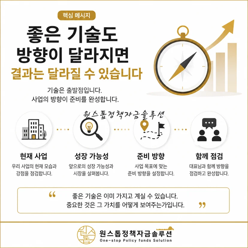 기술창업 준비 방향 핵심 메시지