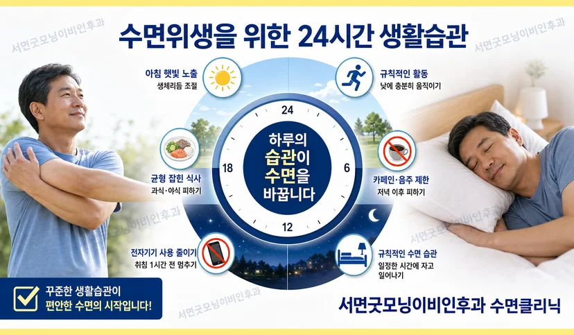 올바른 수면 습관을 위한 생활습관 개선
