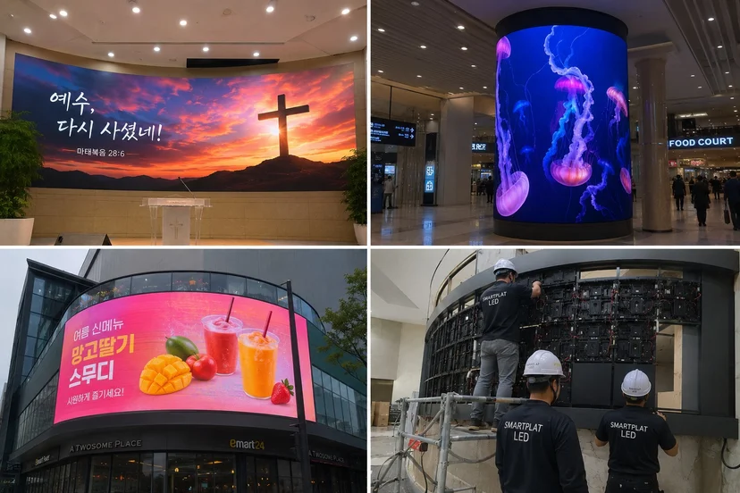 곡면 커브드(Curved LED)LED