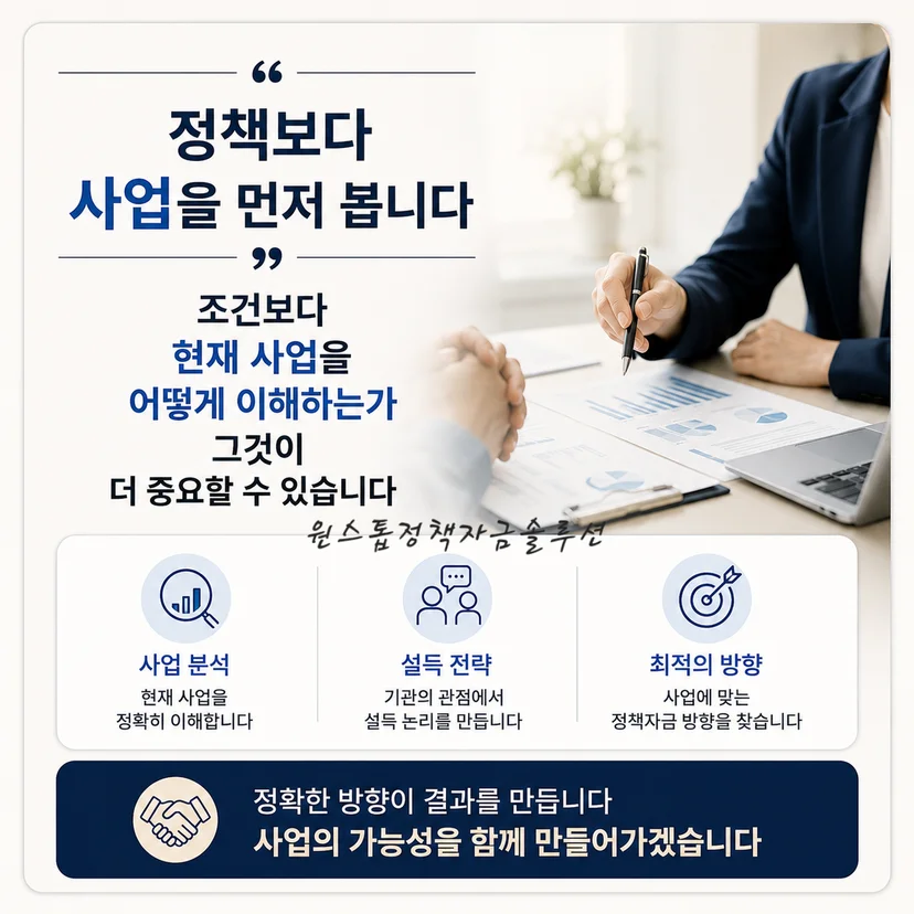사업자정책자금 핵심 메시지