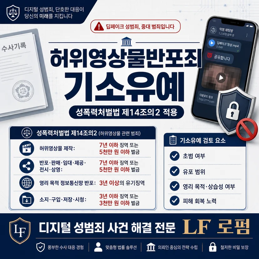 허위영상물반포죄 기소유예 검토 요소