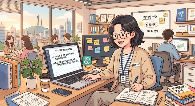 마케터를 위한 챗지피티 프롬프트 모음 소개 썸네일 이미지