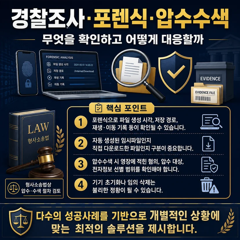 아동성착취물 소지 처벌 포렌식 등 수사