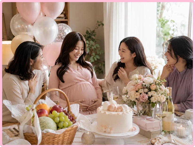 베이비샤워 과일바구니