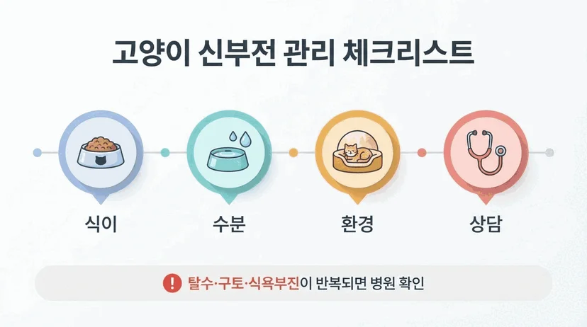 고양이 신부전 관리 체크리스트