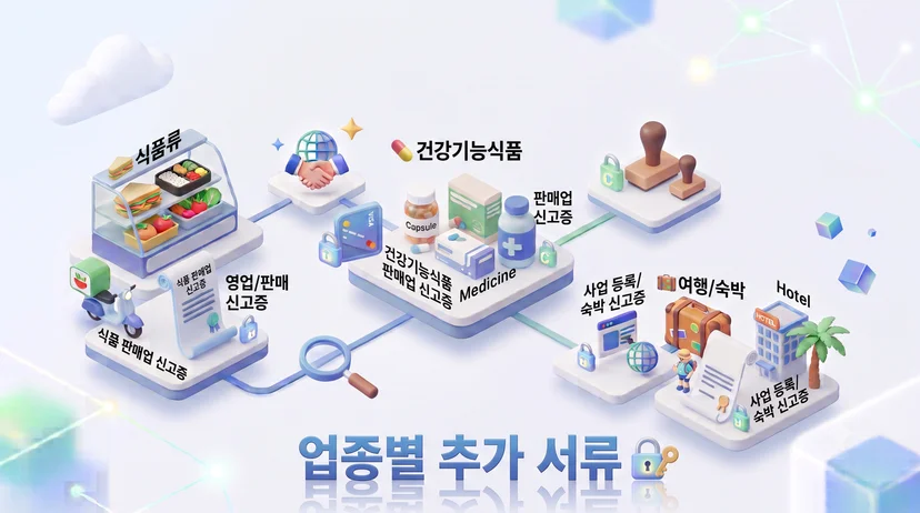 업종별 추가 서류