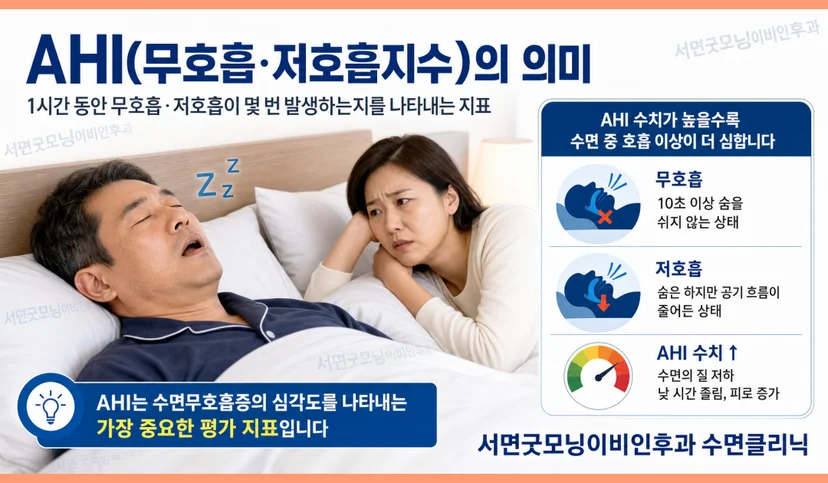 AHI 의미와 지표에 따른 진단