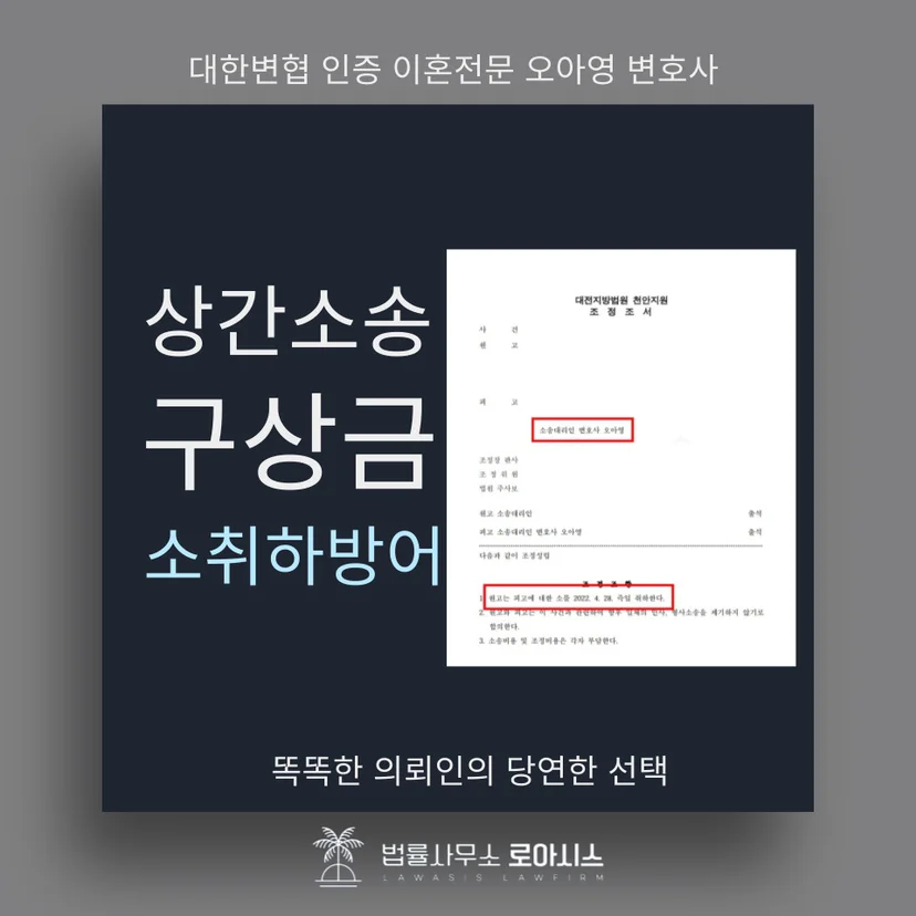 상간소송 방어 승소판결문