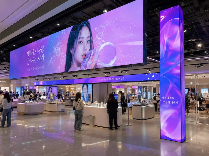 백화점 LED 전광판 사이니지