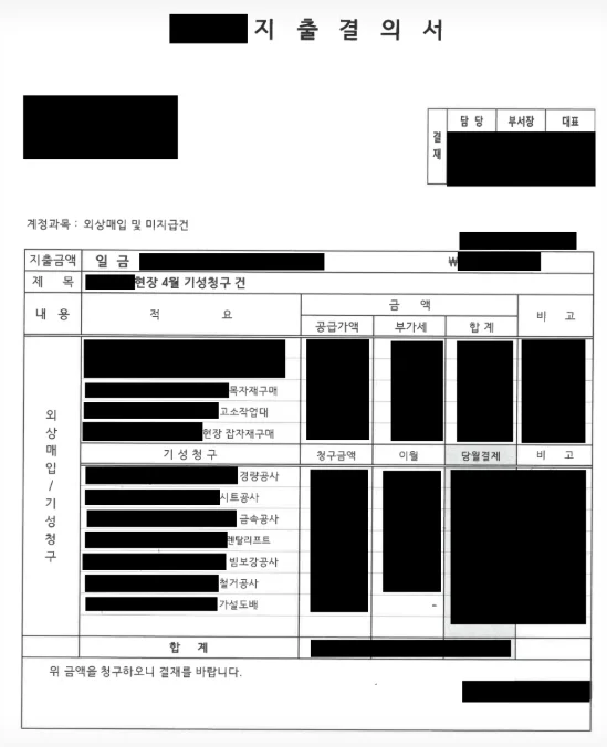 지출결의서
