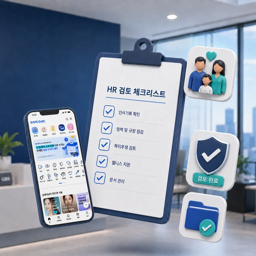 할인 병원 목록과 예방 케어 네트워크는 다릅니다 — HR 담당자가 도입 전 반드시 확인해야 할 5가지 기준입니다.
