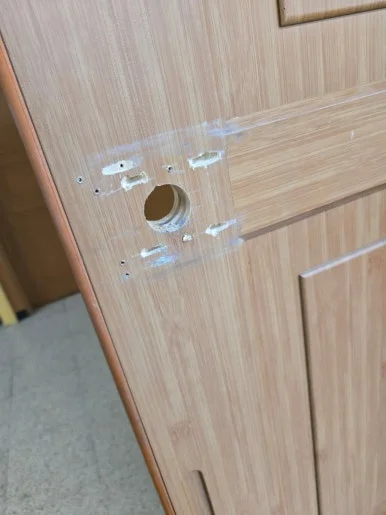 가좌동 미닫이문 번호키 고장, 에버넷 LH310H 교체 현장 사진 9