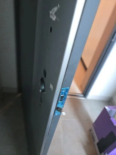 탄현동 철문 밀레 M7200 푸시풀 번호키 설치 과정 현장 사진 5