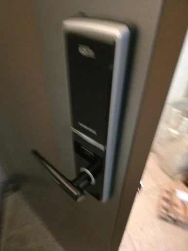 고봉동 철문 도어락, 삼성 DP720 푸시풀 교체 현장 사진 3